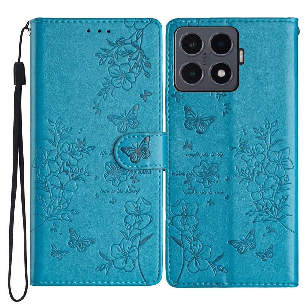 Floralis könyv tok Xiaomi 15T Pro-hoz - kék