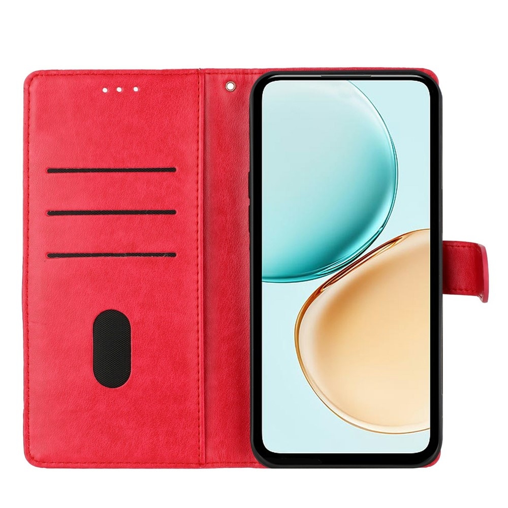 Floralis könyv tok a Xiaomi Redmi Note 15 Pro+ 5G/Xiaomi Poco M8 Pro 5G számára - piros