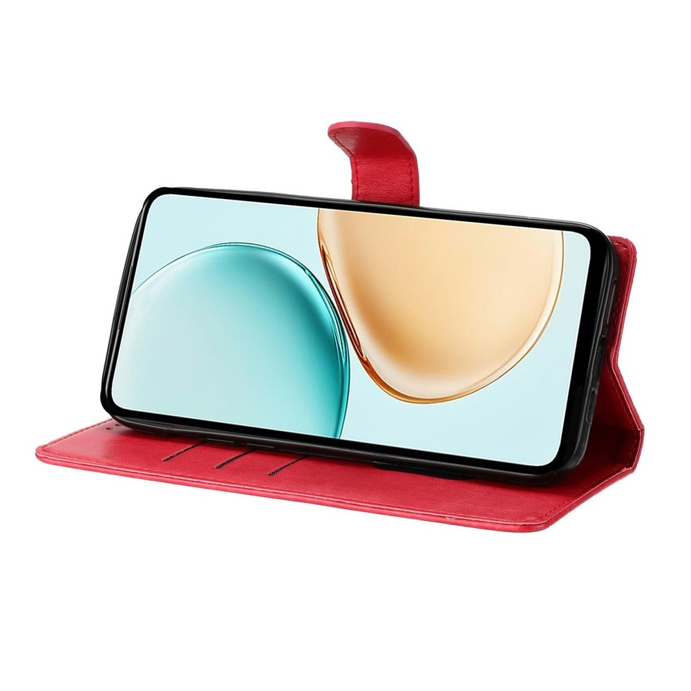 Floralis könyv tok a Xiaomi Redmi Note 15 Pro+ 5G/Xiaomi Poco M8 Pro 5G számára - piros