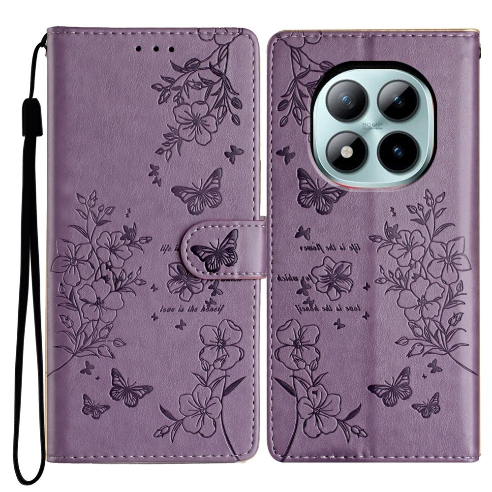 Floralis könyv tok Xiaomi Redmi Note 15 Pro+ 5G/Xiaomi Poco M8 Pro 5G - lila