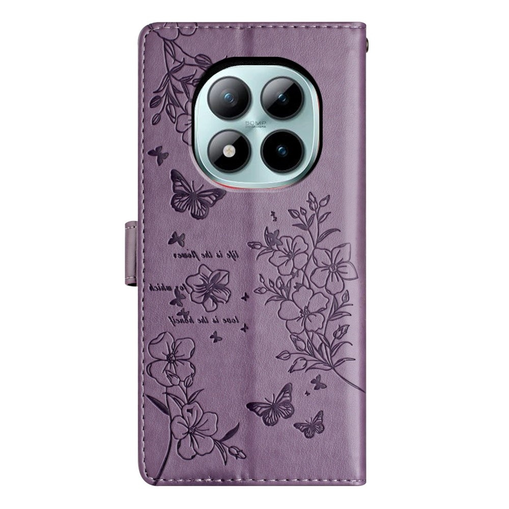 Floralis könyv tok Xiaomi Redmi Note 15 Pro+ 5G/Xiaomi Poco M8 Pro 5G - lila