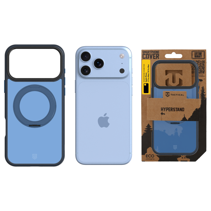 Tactical MagForce Hyperstand tok az Apple iPhone 18 Pro Max/17 Pro Max készülékhez, mélykék színben