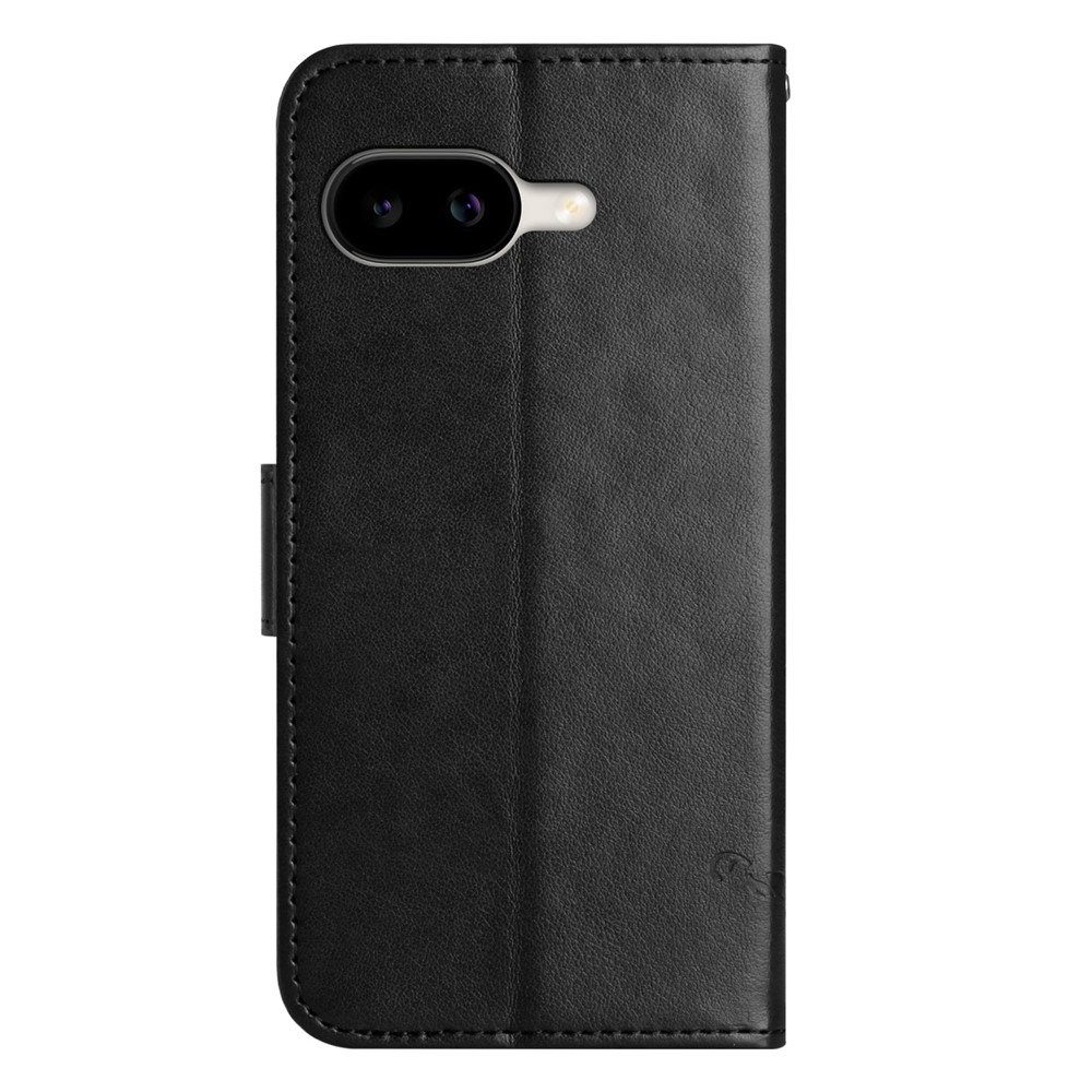 Virágos könyvtáska a Google Pixel 10a készülékhez - fekete