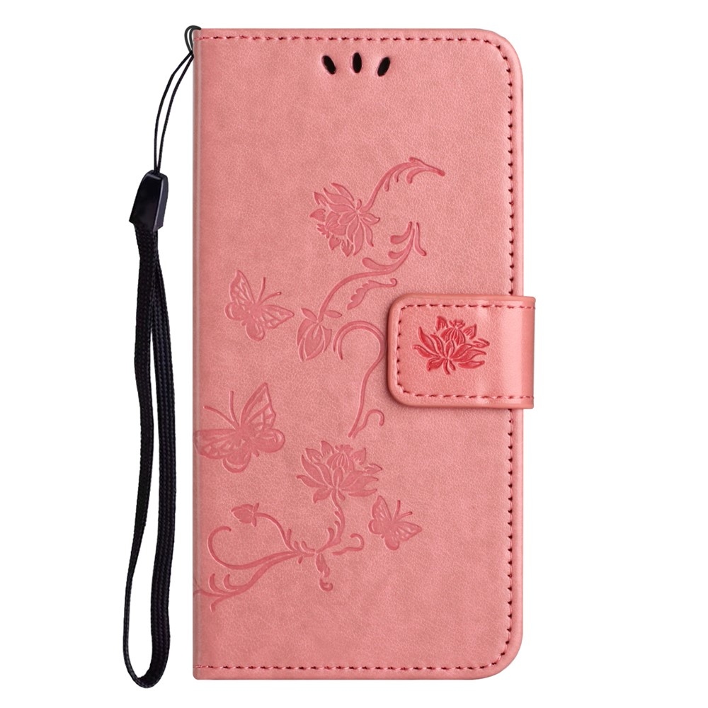 Flower könyvformájú tok iPhone 18 Pro Max/17 Pro Max-hoz – rózsaszín