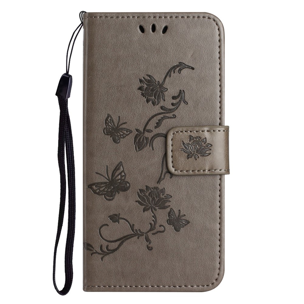 Flower könyvformájú tok iPhone 18 Pro Max/17 Pro Max készülékekhez – szürke