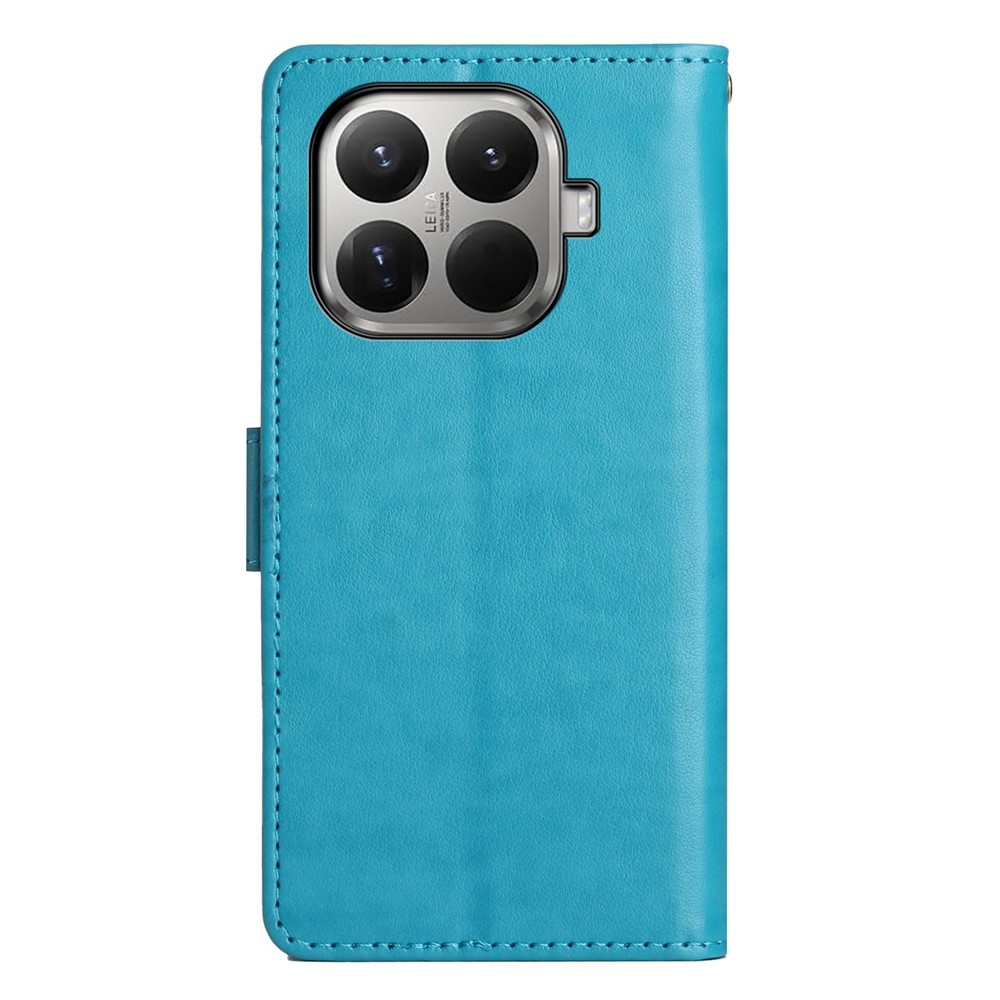 Virágos könyv tok Xiaomi 17T-hez - kék