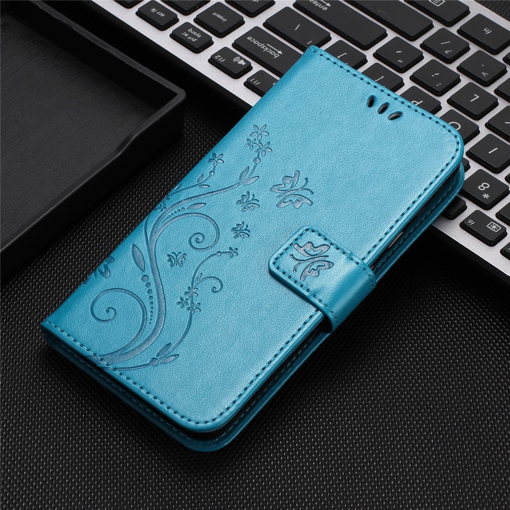 Virágos könyv tok Xiaomi 17T-hez - kék