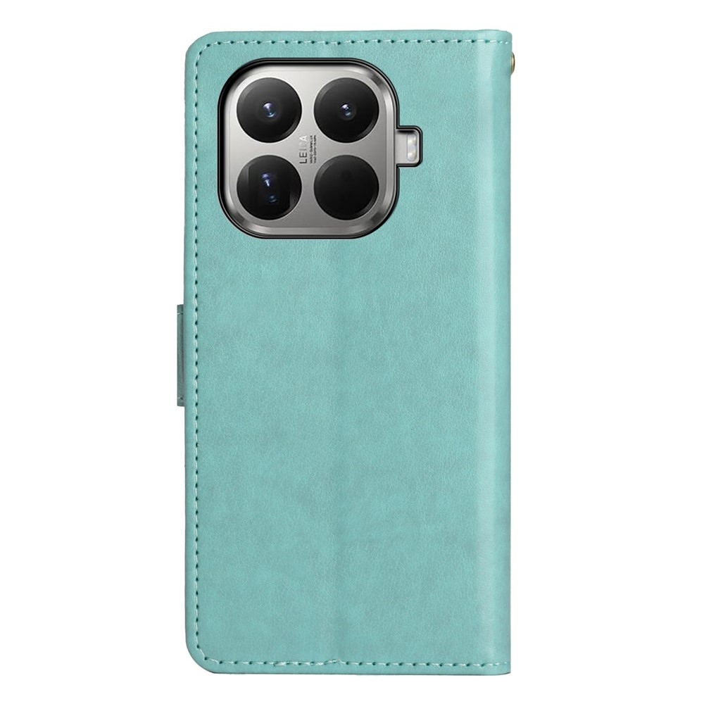 Virágos könyv tok Xiaomi 17T-hez - kék-zöld