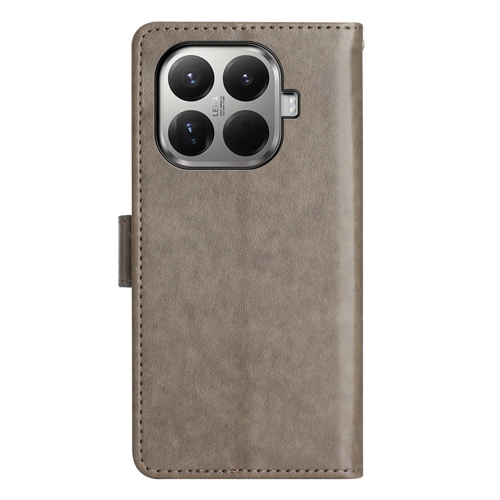 Virágos könyvtáska Xiaomi 17T-hez - szürke