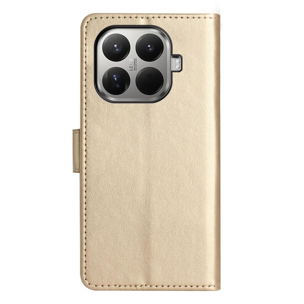 Virágos könyv tok Xiaomi 17T-hez - arany színű