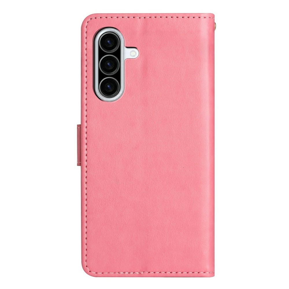 Virágok könyv tok Samsung Galaxy A27-hez - rózsaszín