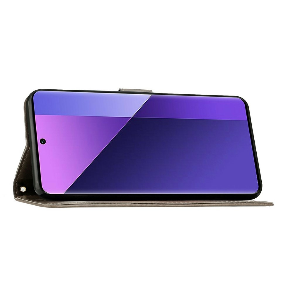Virágok könyv tok Samsung Galaxy A27 készülékhez - szürke