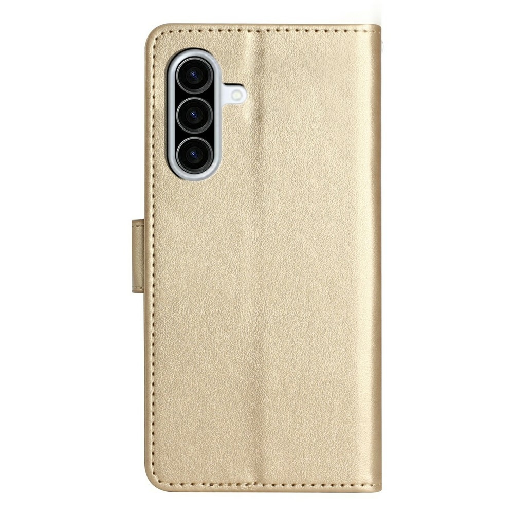 Virágok könyv tok Samsung Galaxy A27-hez - arany színű