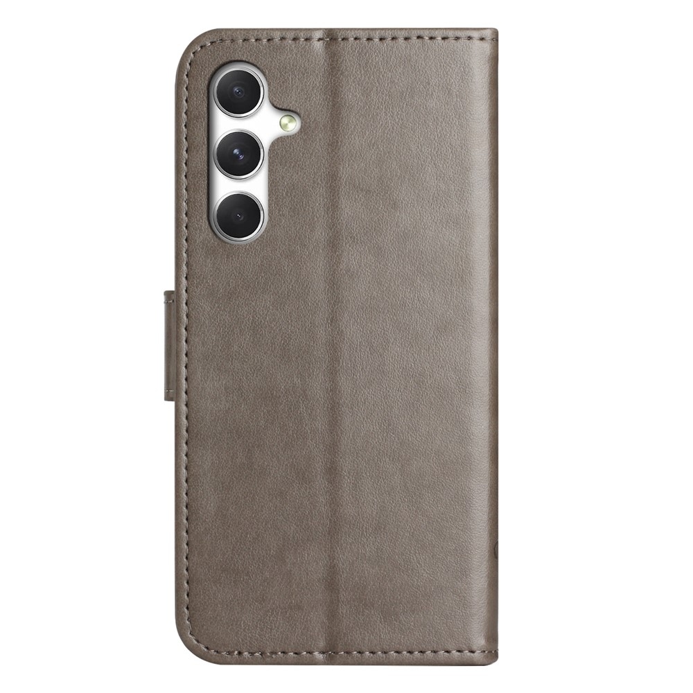 Virágos könyv tok Samsung Galaxy S26+ készülékhez - szürke