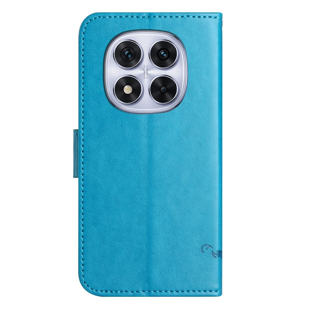 Virágos könyv tok Xiaomi Poco M8 5G/Redmi Note 15 5G - kék