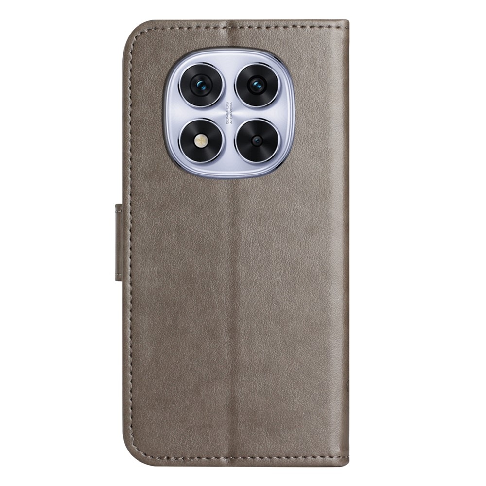 Virágos könyv tok Xiaomi Poco M8 5G/Redmi Note 15 5G - szürke