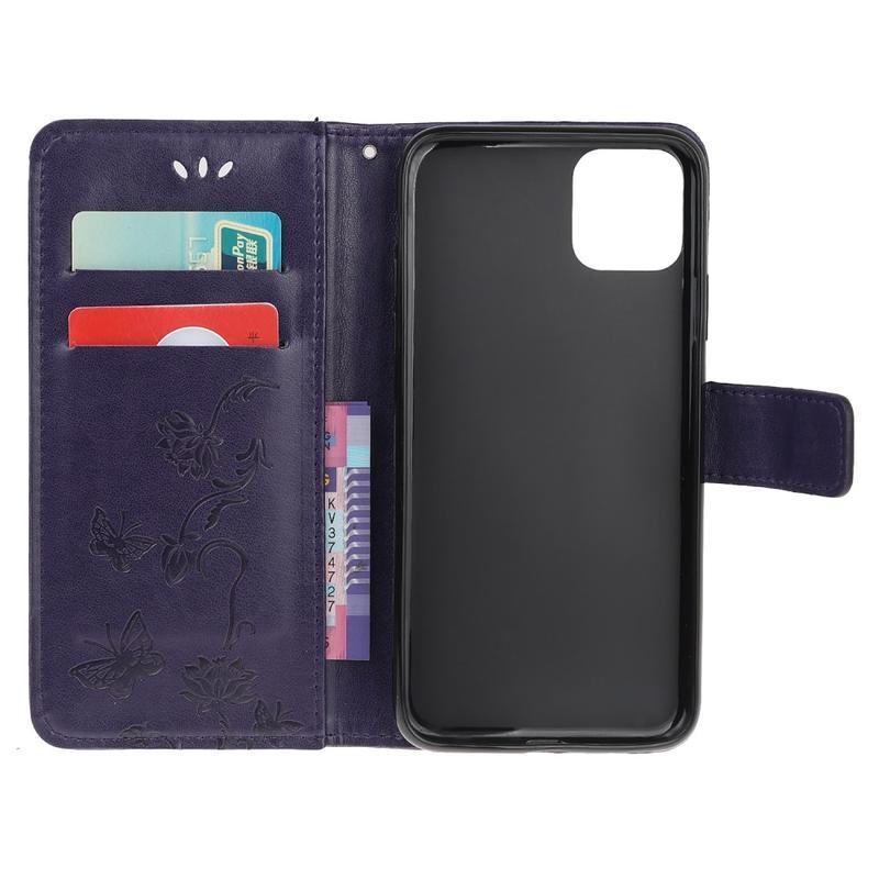 Virág PU bőr pénztárca tok iPhone 12 Pro Max 6,7