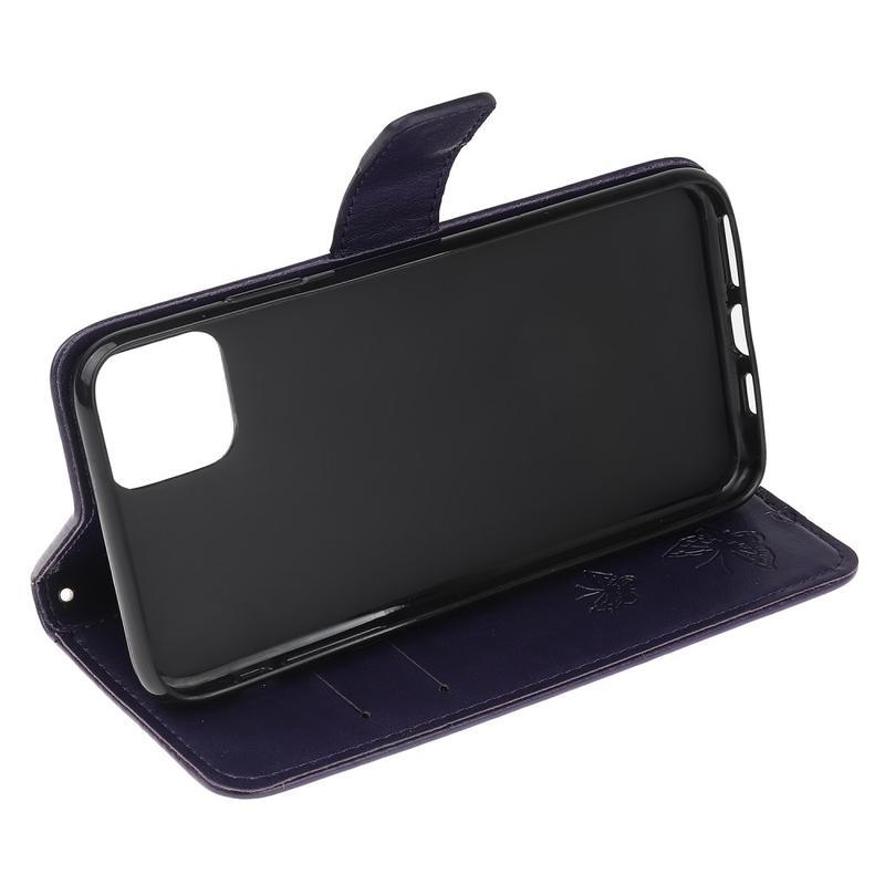 Virág PU bőr pénztárca tok iPhone 12 Pro Max 6,7