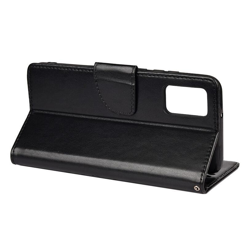 Virág PU bőr pénztárca tok Xiaomi Redmi Note 11 Pro 4G/5G - fekete