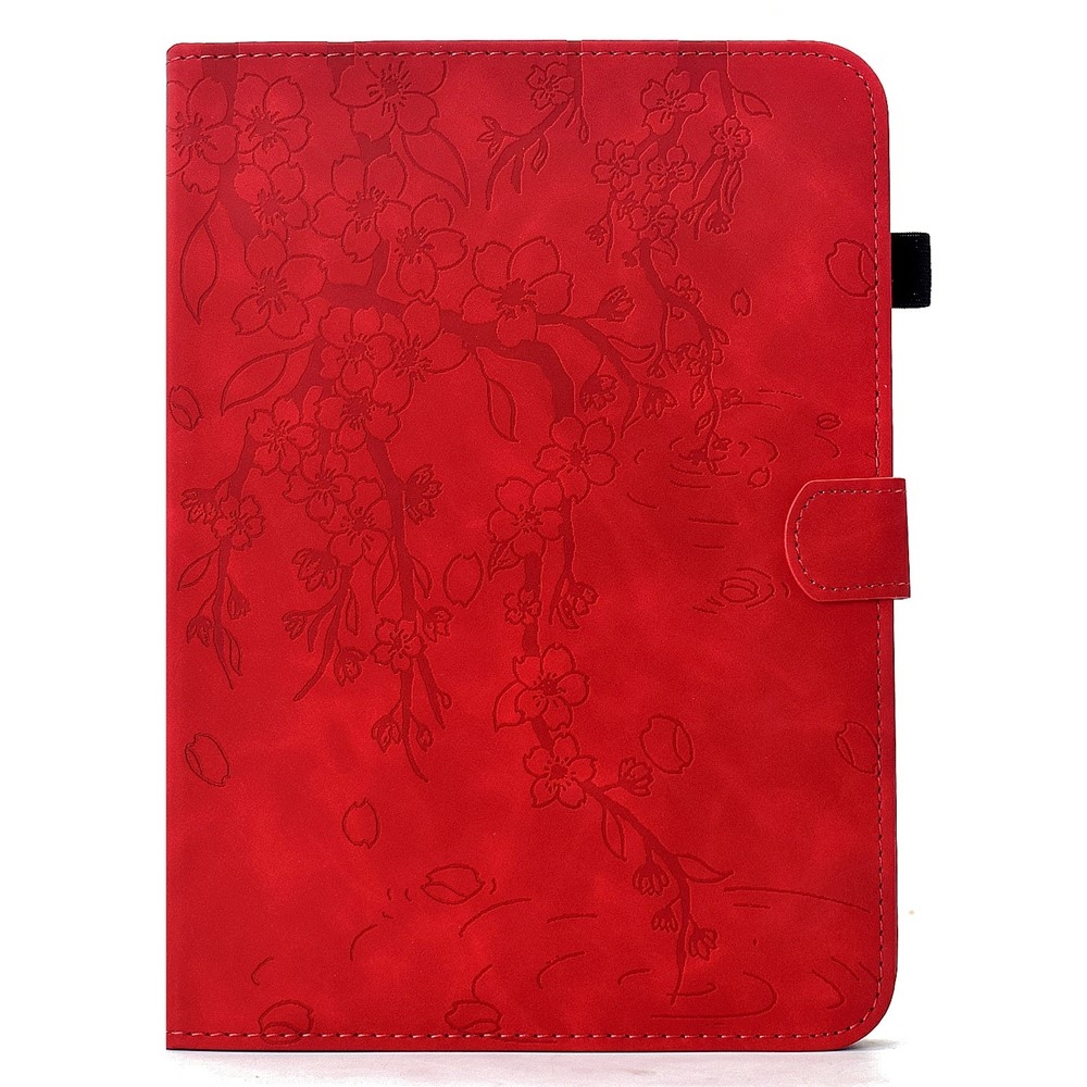 Flower zárható tok a Samsung Galaxy Tab S12+ táblagéphez – piros