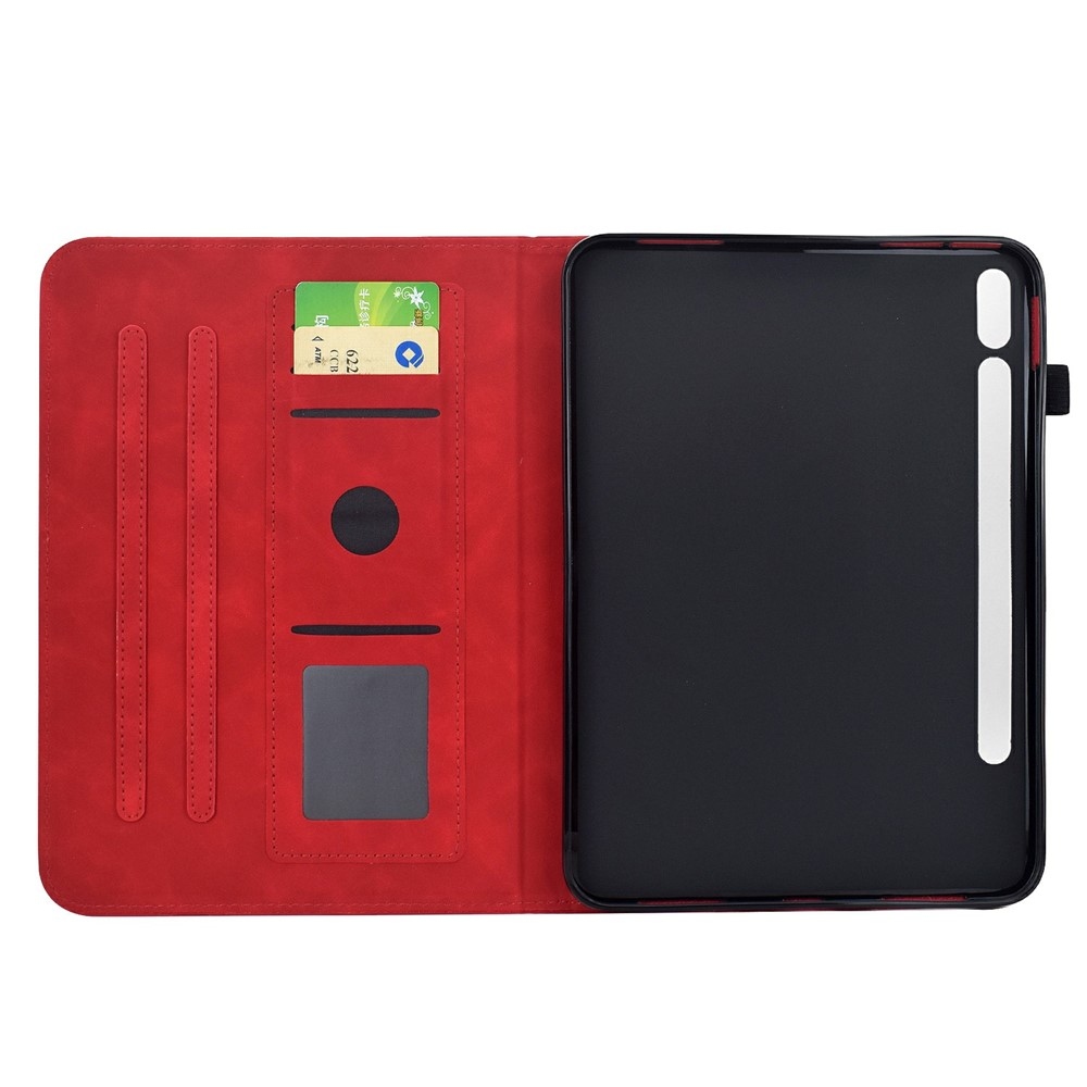 Flower zárható tok a Samsung Galaxy Tab S12+ táblagéphez – piros