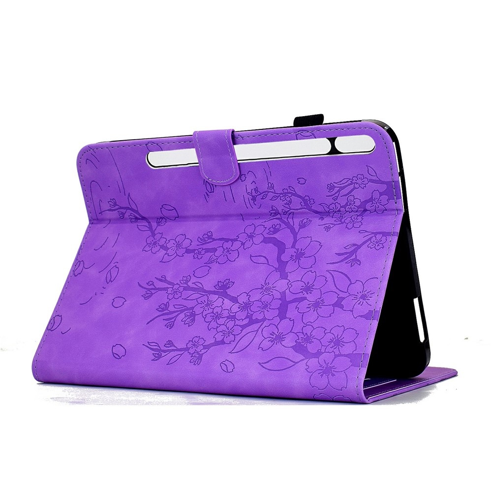 Flower zárható tok a Samsung Galaxy Tab S12+ táblagéphez – lila