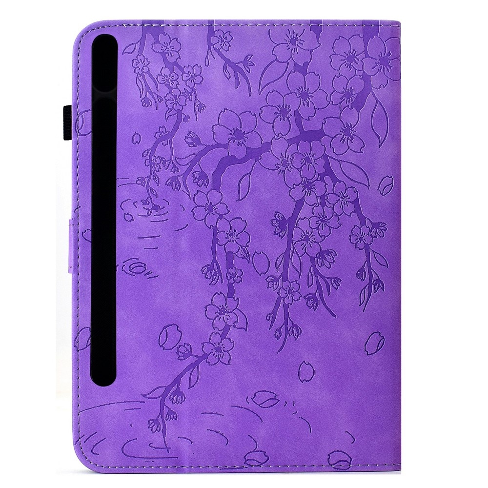 Flower zárható tok a Samsung Galaxy Tab S12+ táblagéphez – lila