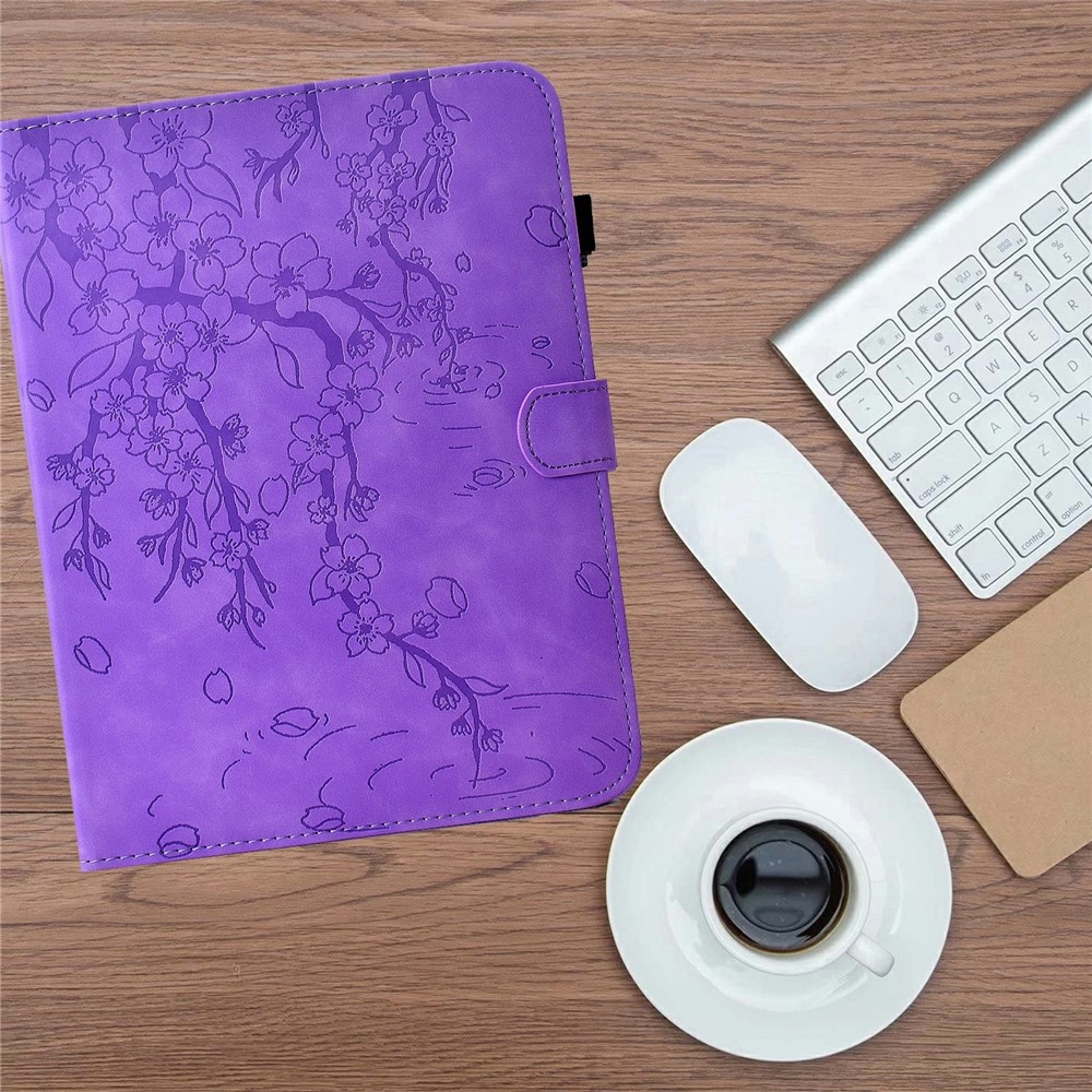 Flower zárható tok a Samsung Galaxy Tab S12+ táblagéphez – lila