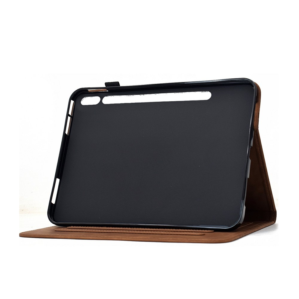 Flower zárható tok a Samsung Galaxy Tab S12+ táblagéphez – barna