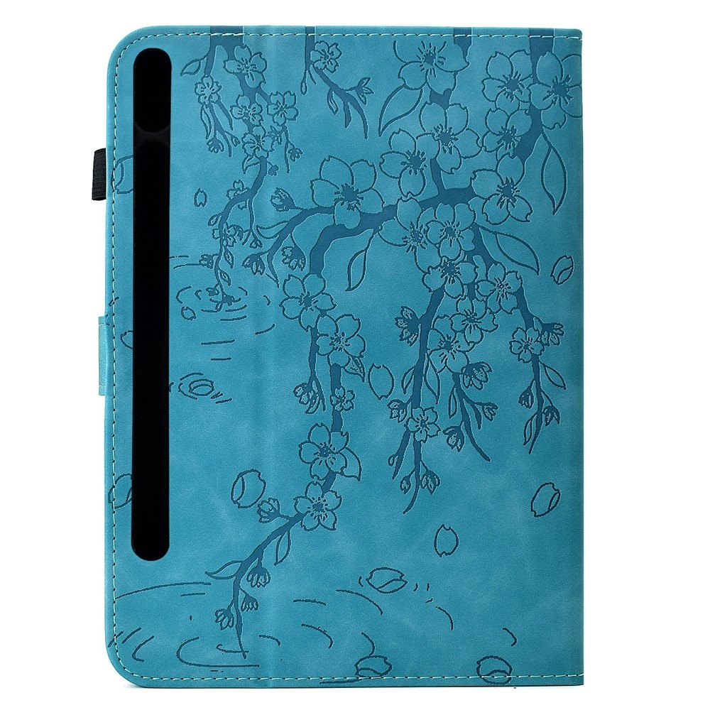 Flower zárható tok a Samsung Galaxy Tab S12+ táblagéphez – kék