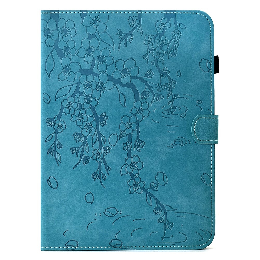 Flower zárható tok a Samsung Galaxy Tab S12+ táblagéphez – kék