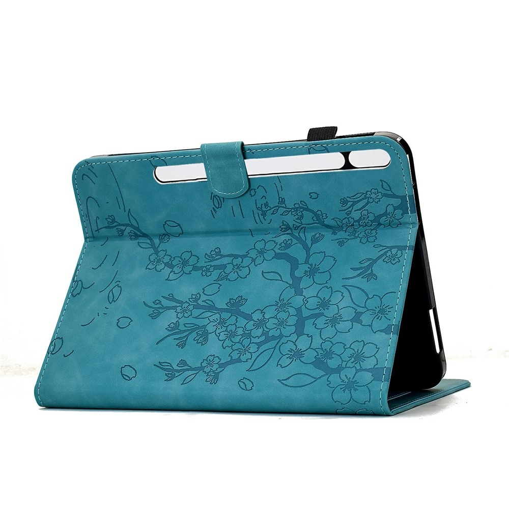 Flower zárható tok a Samsung Galaxy Tab S12+ táblagéphez – kék