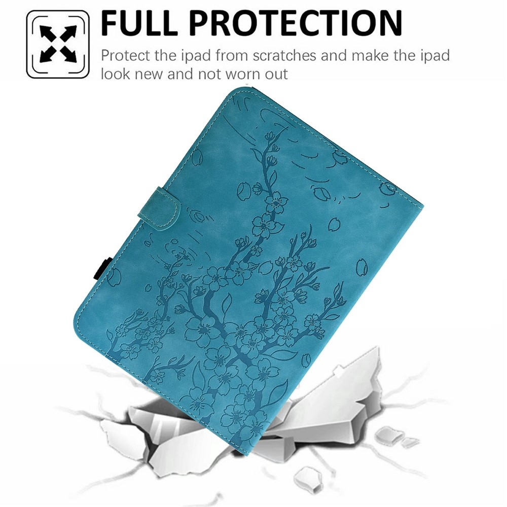 Flower zárható tok a Samsung Galaxy Tab S12+ táblagéphez – kék