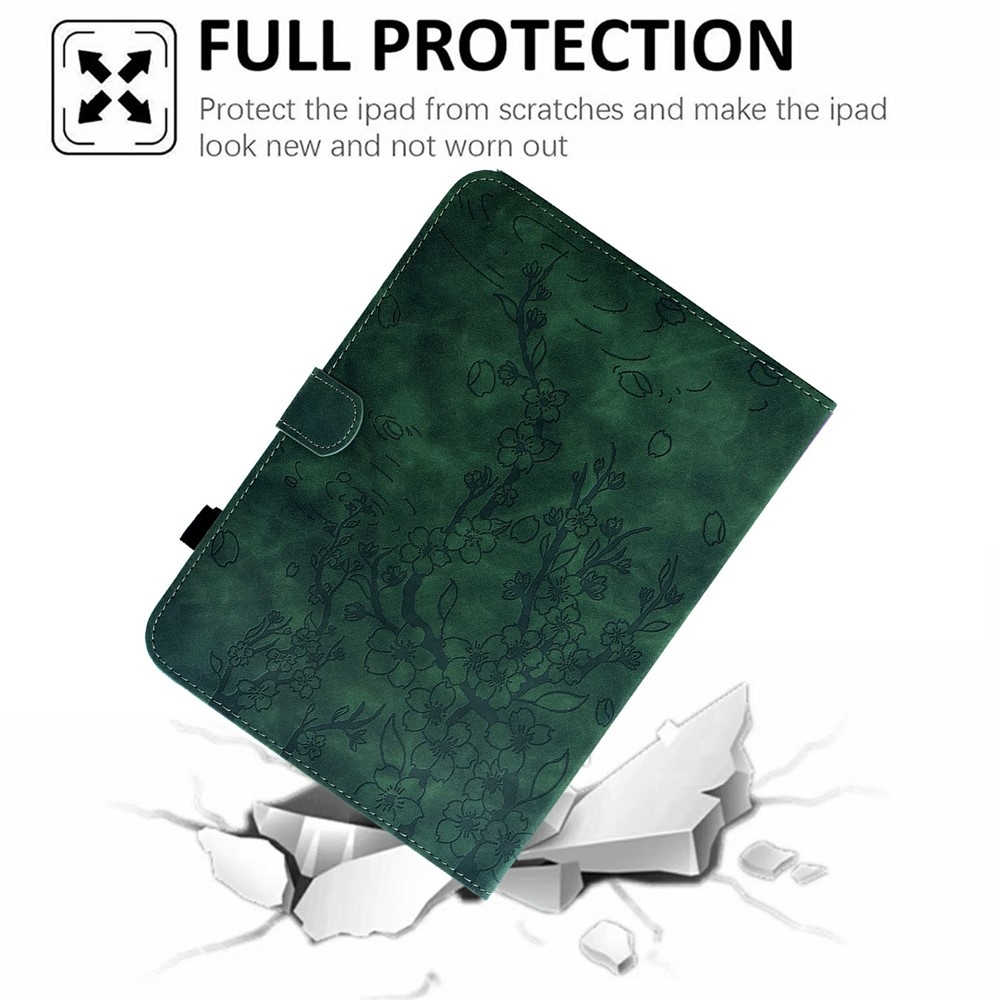 Flower zárható tok a Samsung Galaxy Tab S12+ táblagéphez – zöld