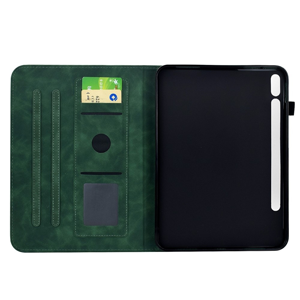 Flower zárható tok a Samsung Galaxy Tab S12+ táblagéphez – zöld