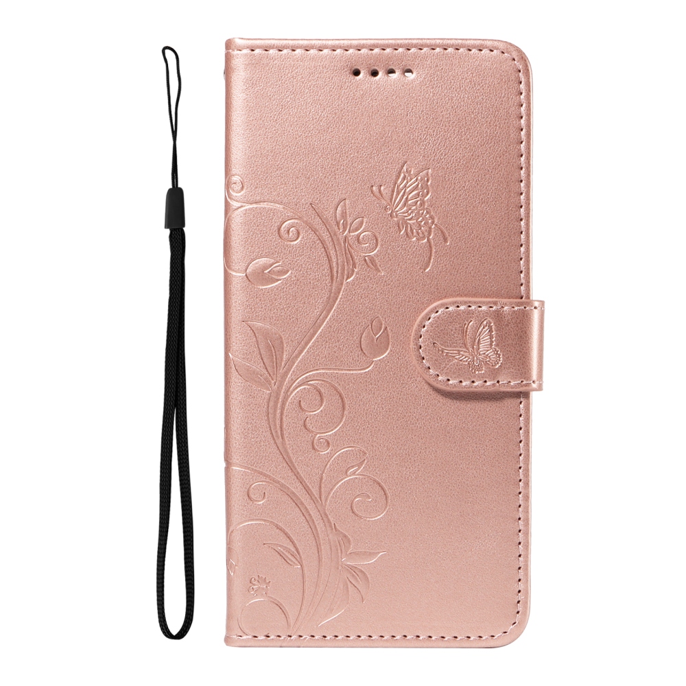 Virágok könyv tok Honor 600 Pro 5G/Honor 600 5G - rózsa arany