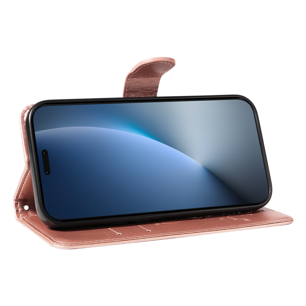 Virágok könyv tok Honor Magic 8 Pro 5G - rózsa arany