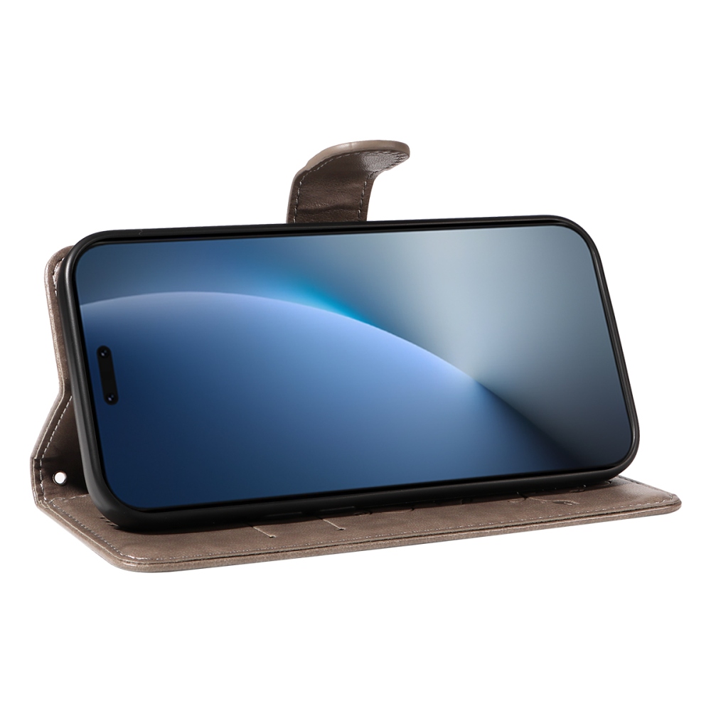 Virágok könyvtáska Honor Magic 8 Pro 5G - szürke