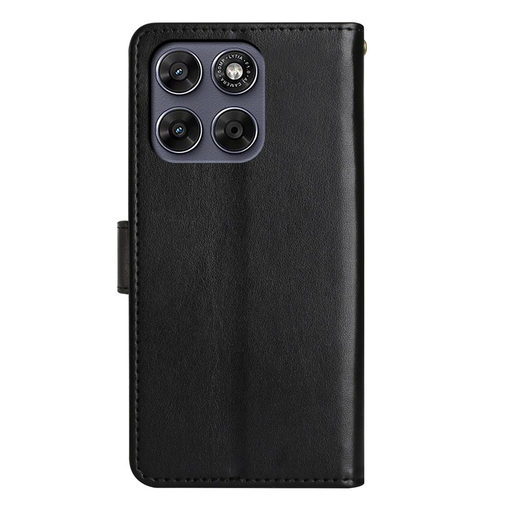 Flowers könyvformájú tok a Motorola Moto G87 5G/G77 5G/G67 5G készülékekhez – fekete