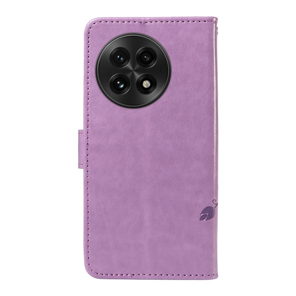 Virágok könyv tok OnePlus 13-hoz - világos lila