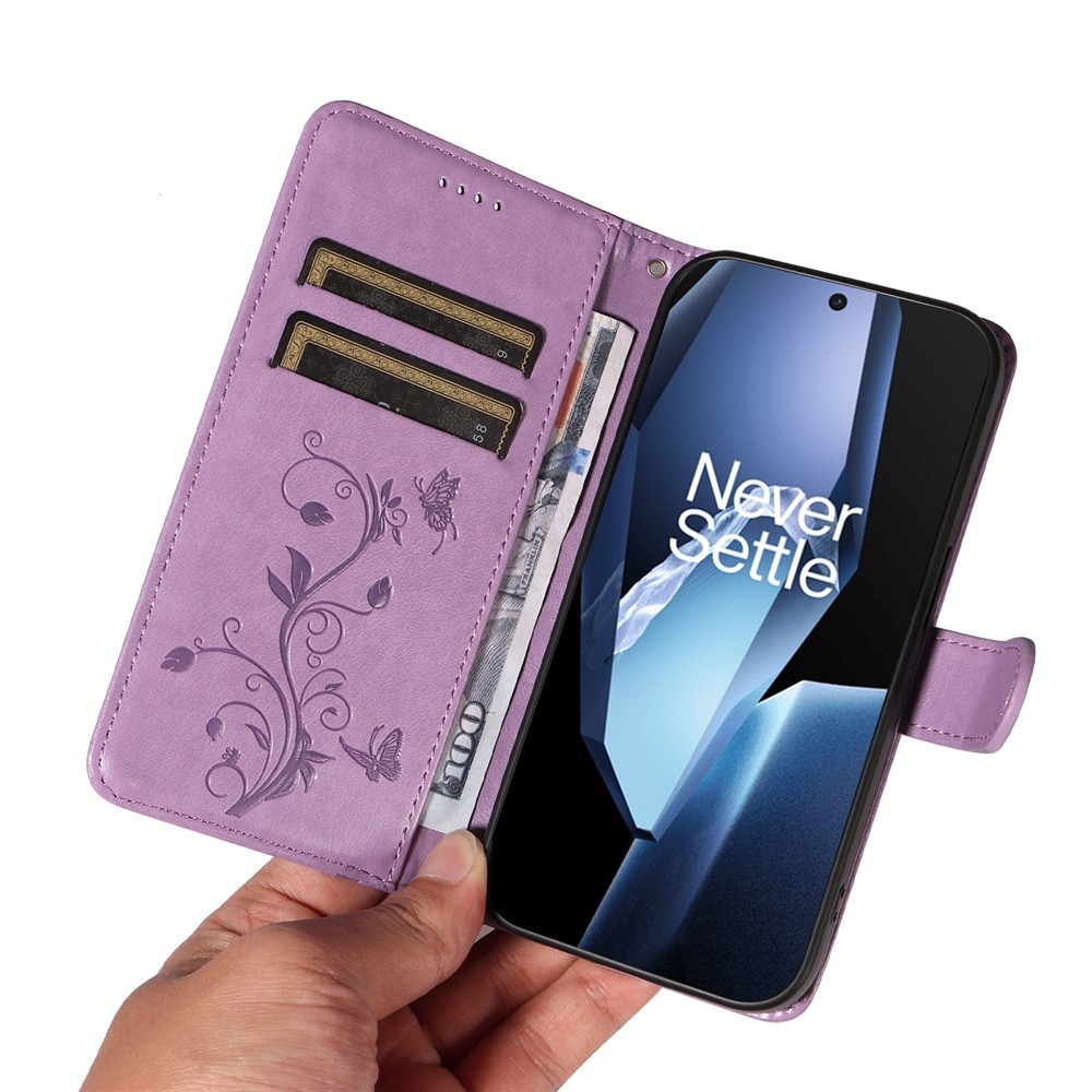 Virágok könyve tok OnePlus 13R 5G - világos lila