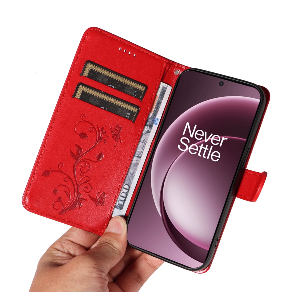Virágok könyve tok OnePlus 15 5G - piros