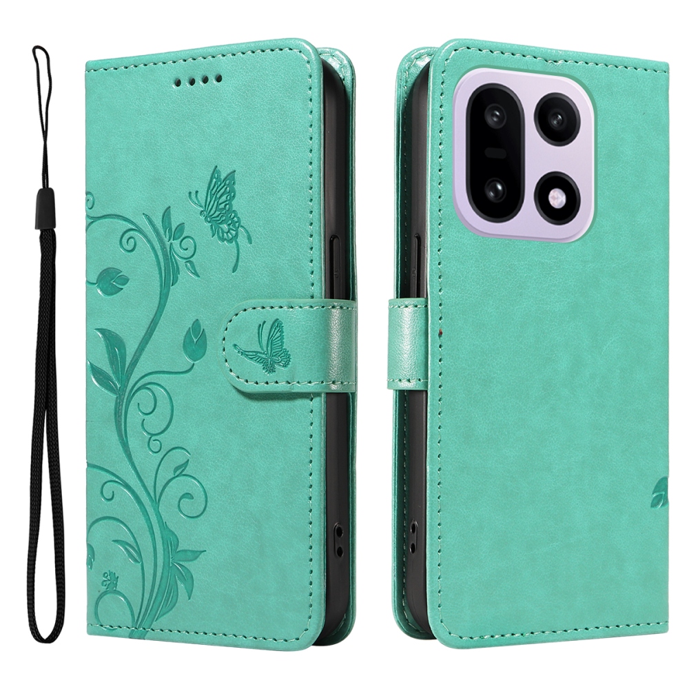 Virágok könyv tok OnePlus 15 5G - teal - teal