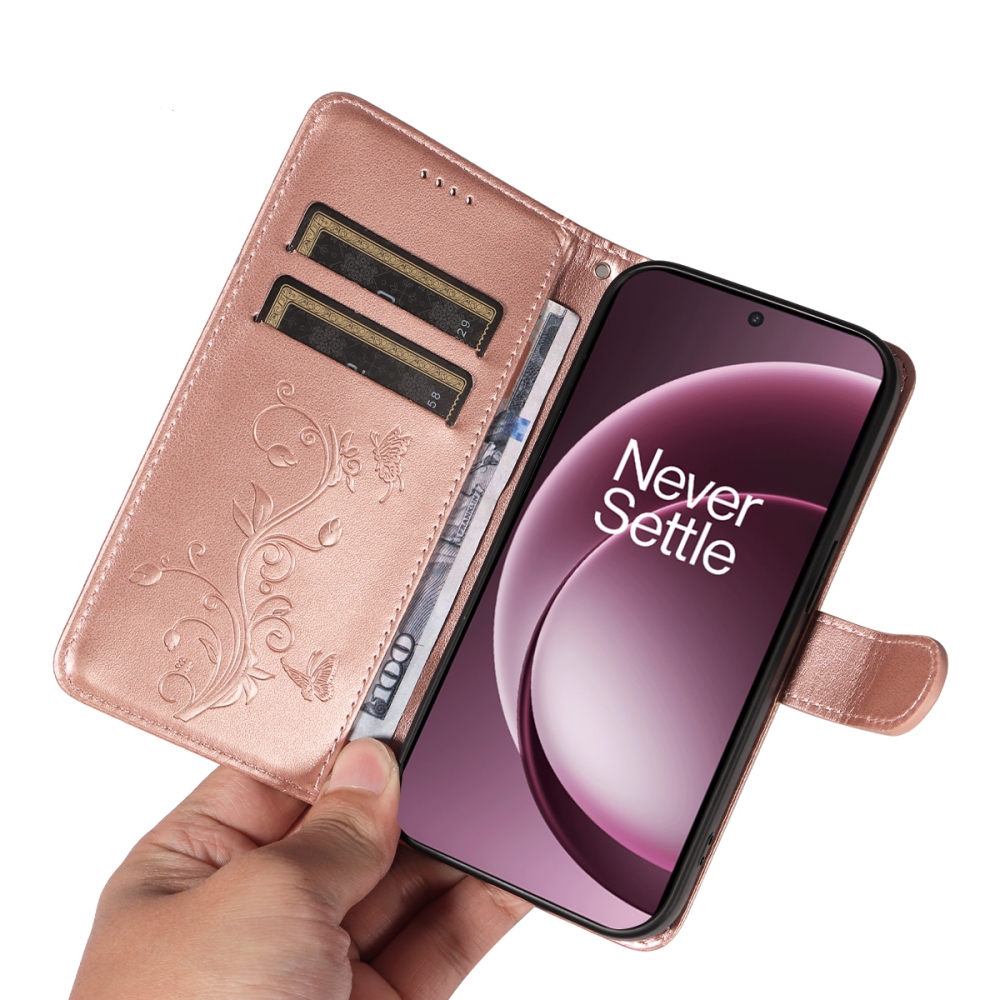 Virágok könyve tok OnePlus 15 5G - rózsaarany