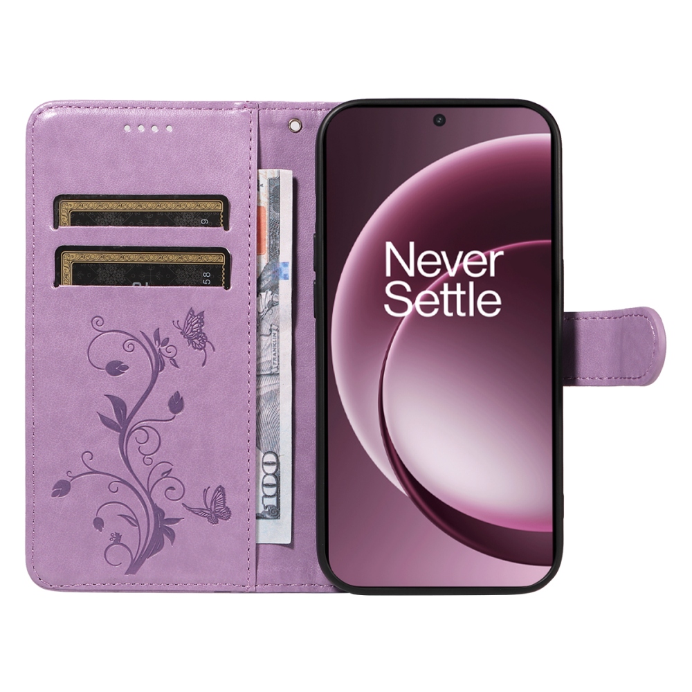 Virágok könyve tok OnePlus 15 5G - világos lila