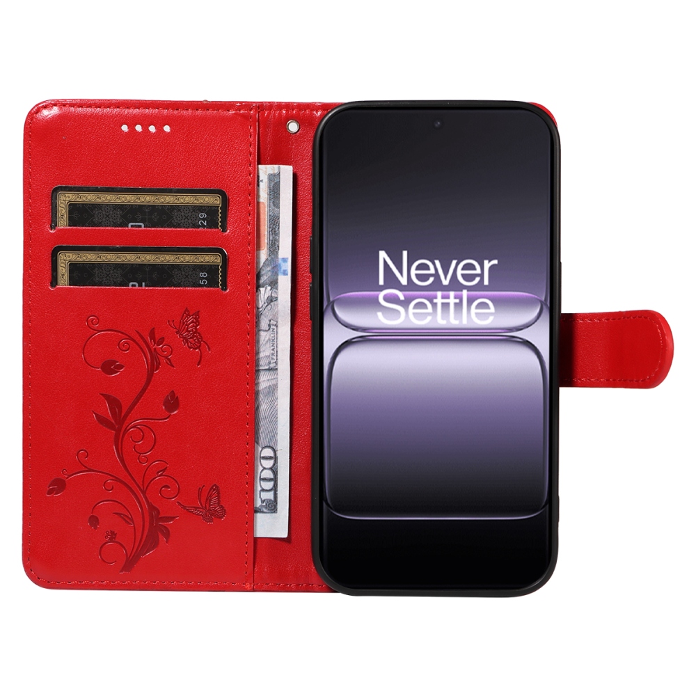 Virágok könyve tok OnePlus Nord 5 5G - piros