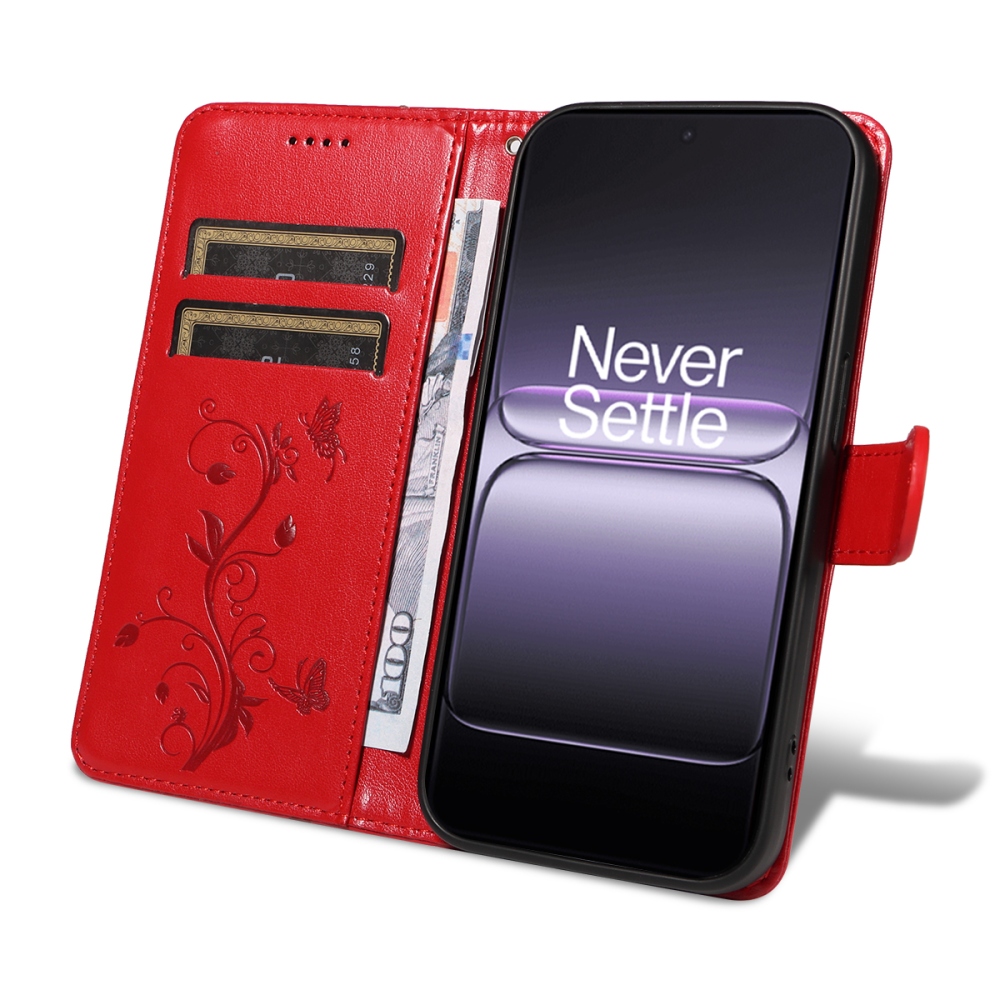 Virágok könyve tok OnePlus Nord 5 5G - piros