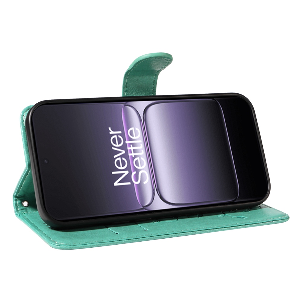 Virágok könyv tok OnePlus Nord 5 5G - teal - teal
