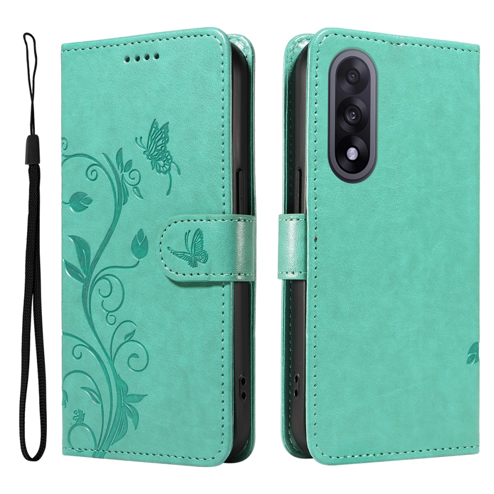 Virágok könyv tok OnePlus Nord 5 5G - teal - teal