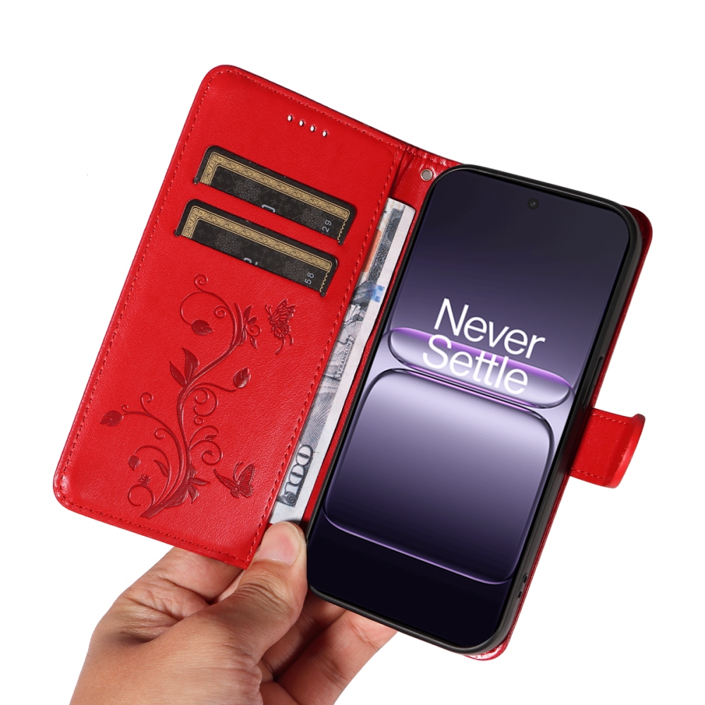 Virágok könyve tok OnePlus Nord CE5 5G - piros